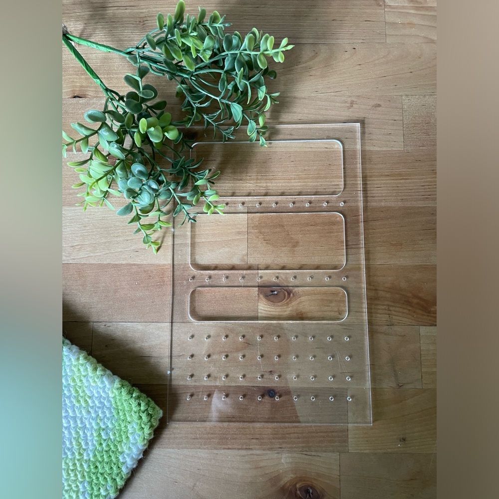 Acrylic earring holder